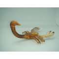 escorpião de madeira animal esculpido de madeira chique